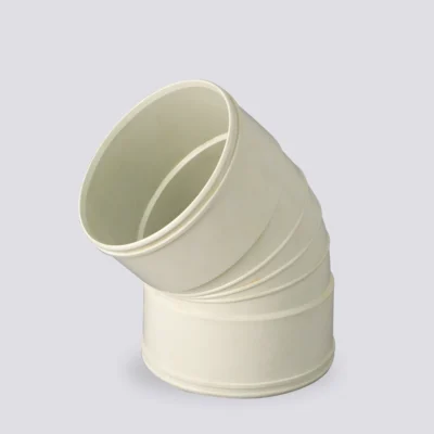 زانو 45 درجه دو سر کوپل U-PVC