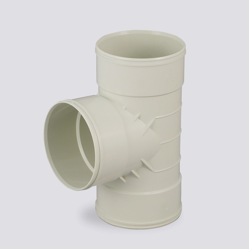 سه راهی سه سر کوپل87درجه U-PVC